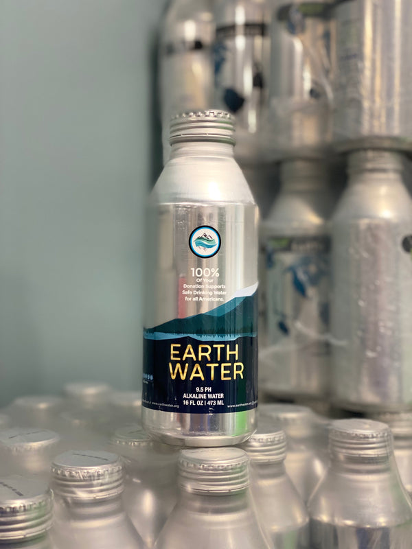 Earth Water Bottled Alkaline Water Case | 24 Bottles